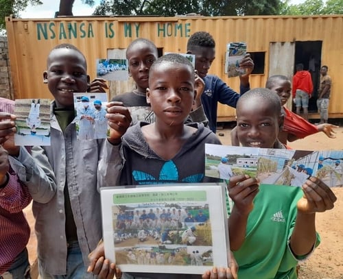 6.栽培中の写真、英語の手紙、栽培マニュアルも送付